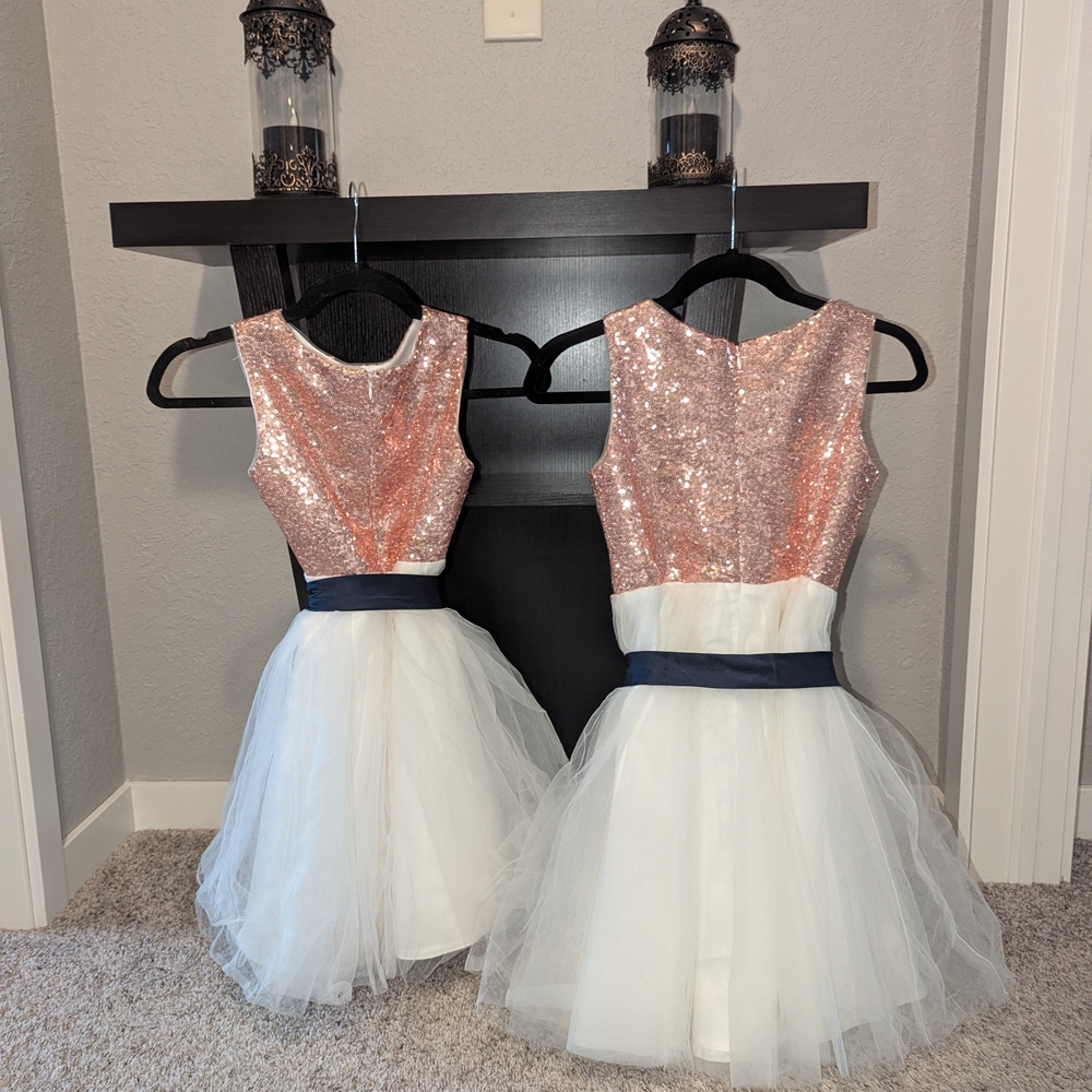 2 Elegant Sequin and Tulle Kids Formal Dresses